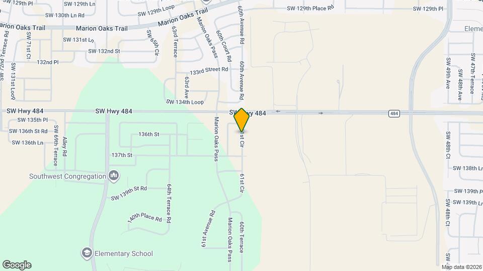 13729 SW 61st Cir Map and Location Details