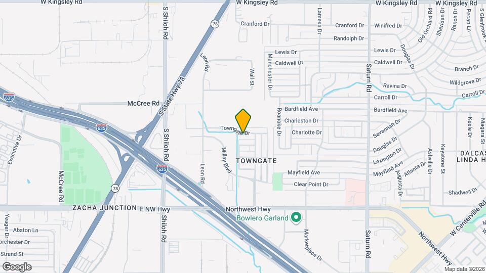 2026 Towngate Dr Map and Location Details