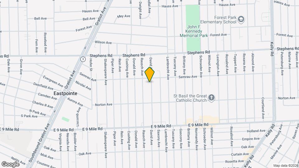 23131 David Ave Map and Location Details