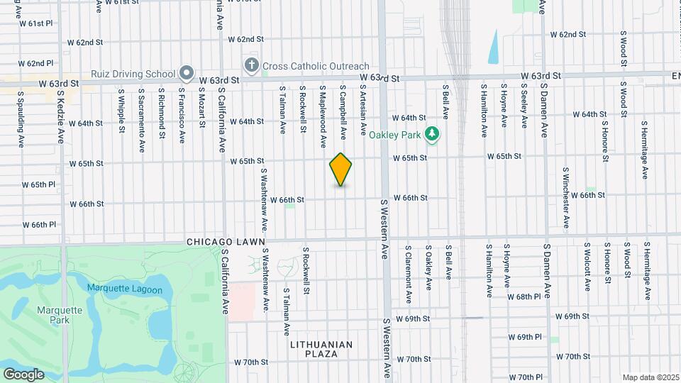 6546 S Campbell Ave Map and Location Details