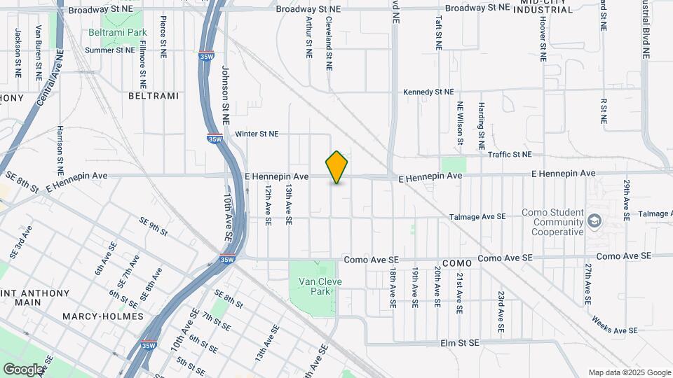 1100 15th Ave SE, Unit U1-Room 2 Map and Location Details