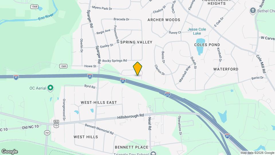 36 Sparger Springs Ln Map and Location Details