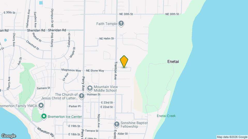 2831 NE Center St Map and Location Details