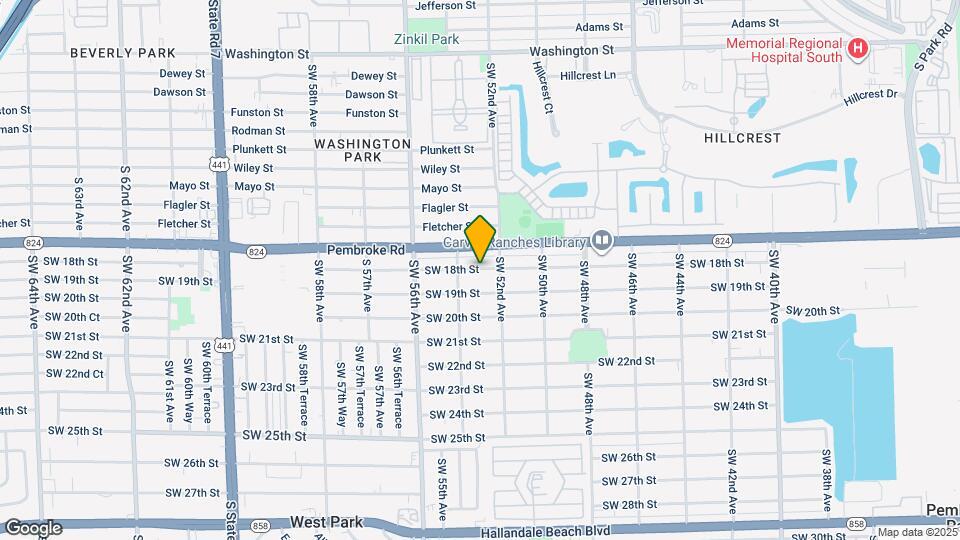5250 SW 18th St Map and Location Details