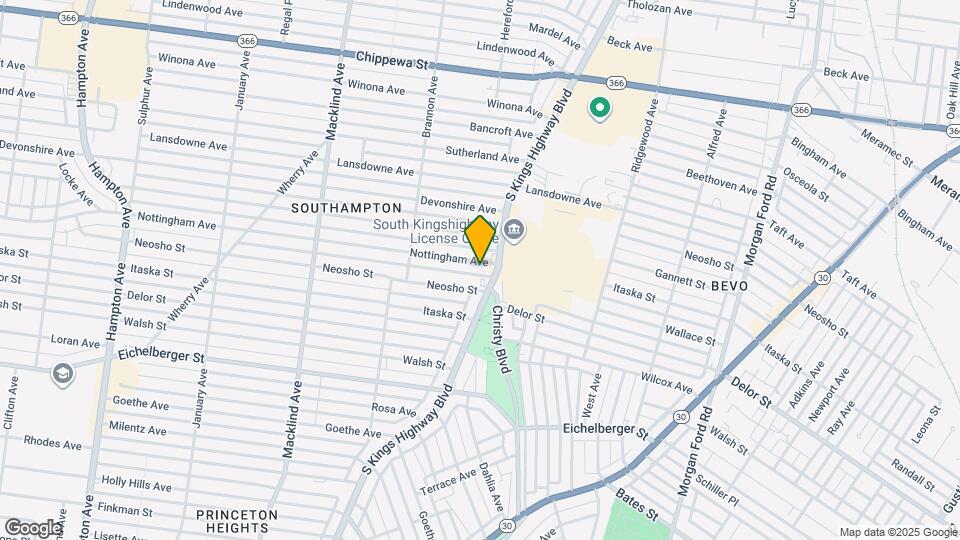 4916 Nottingham Ave Map and Location Details