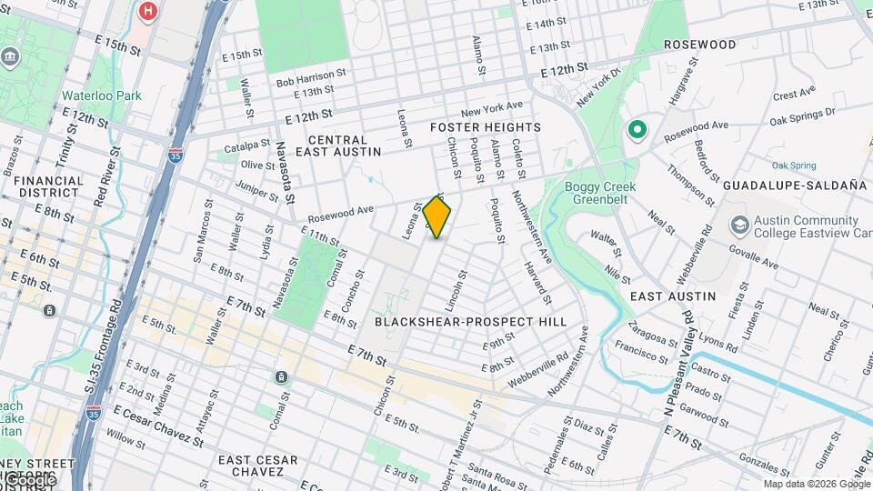 1126 1/2 Chicon St Map and Location Details