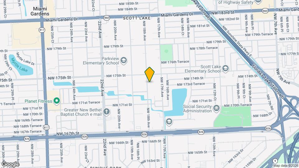 17345 NW 18th Ave Map and Location Details