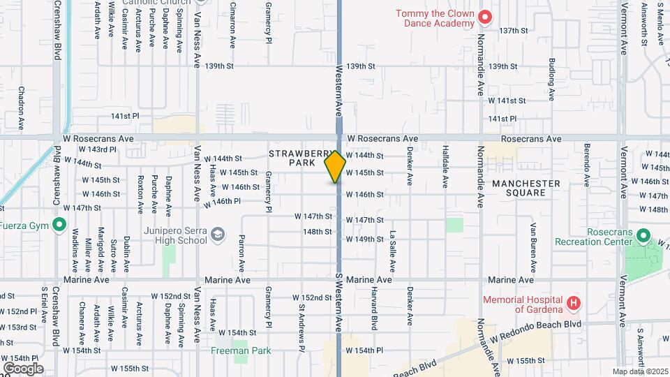 14527 S Western Ave Map and Location Details
