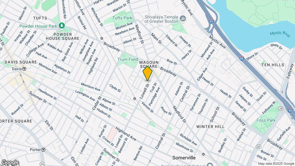 334 Lowell St Map and Location Details