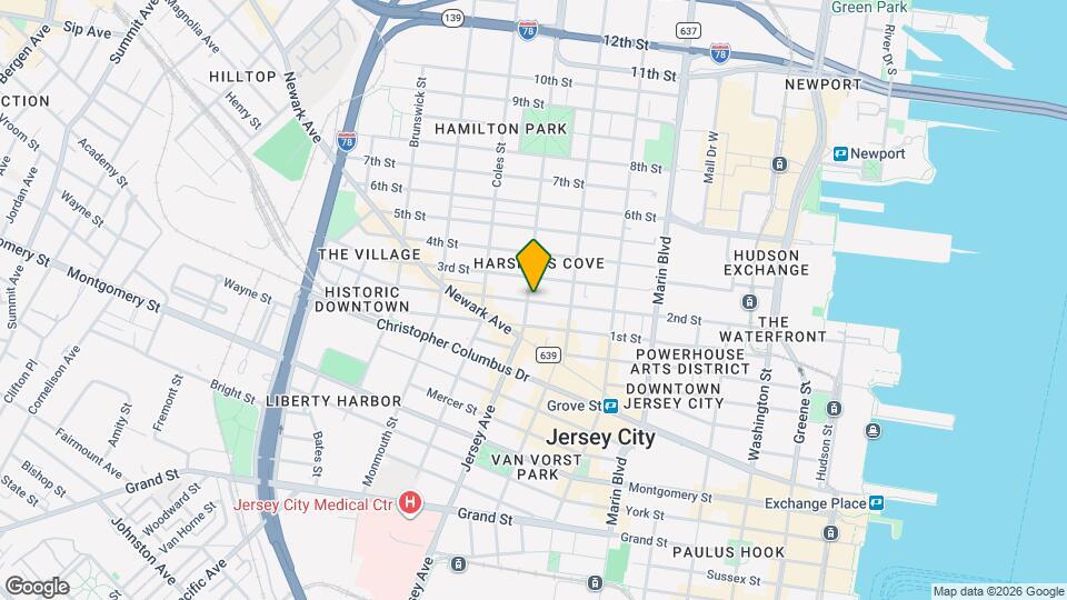 564 Jersey Ave Mapa y Detalles de la Ubicación