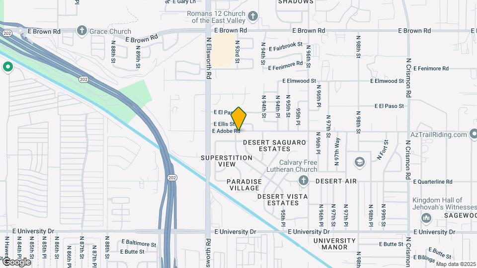 9305 E Adobe Rd Mapa y Detalles de la Ubicación