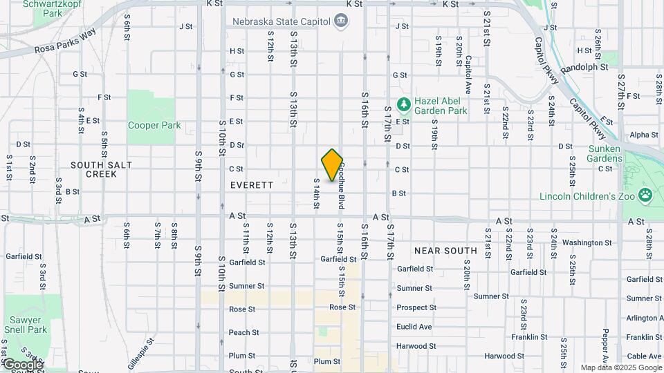 1436 B St Mapa y Detalles de la Ubicación