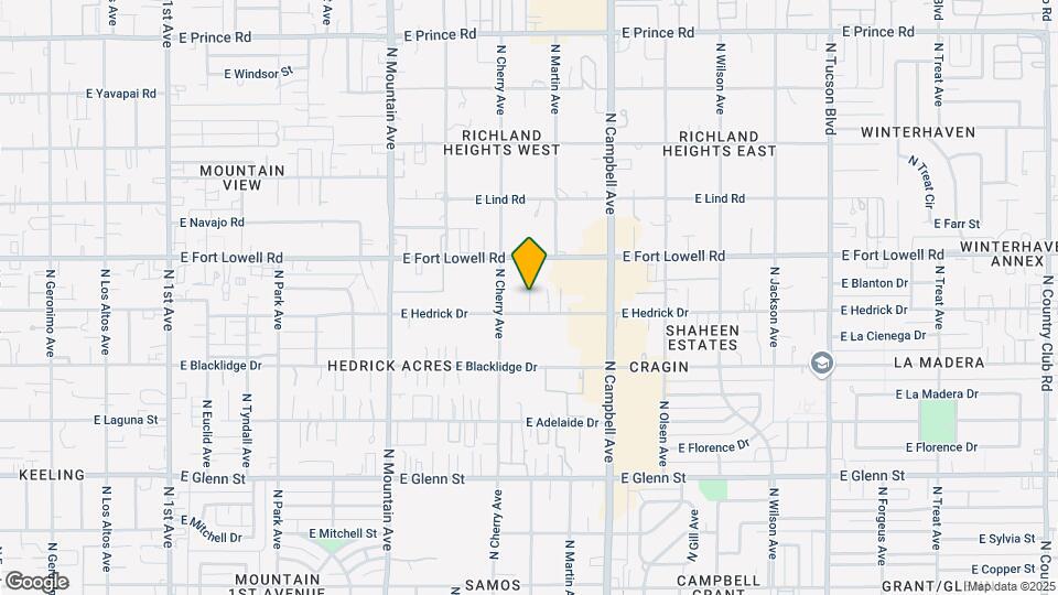 1635 E Hedrick Dr Map and Location Details