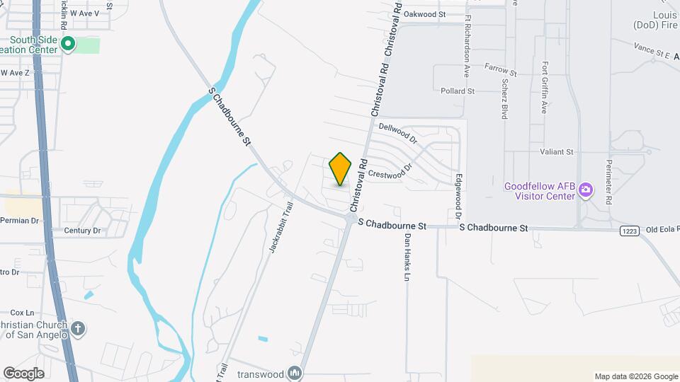 3511 Christoval Rd Mapa y Detalles de la Ubicación