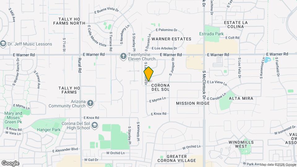 1306 E La Vieve Ln Map and Location Details