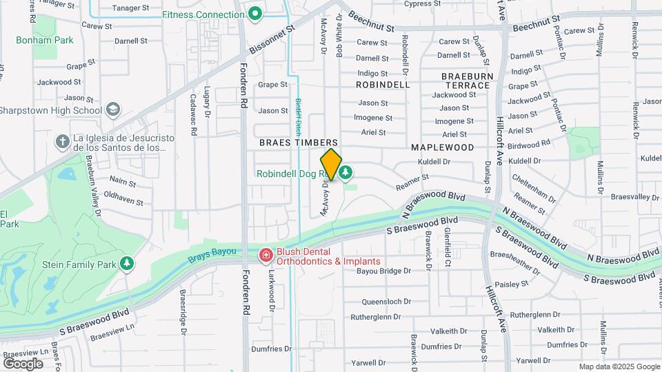 9107 McAvoy Dr Map and Location Details