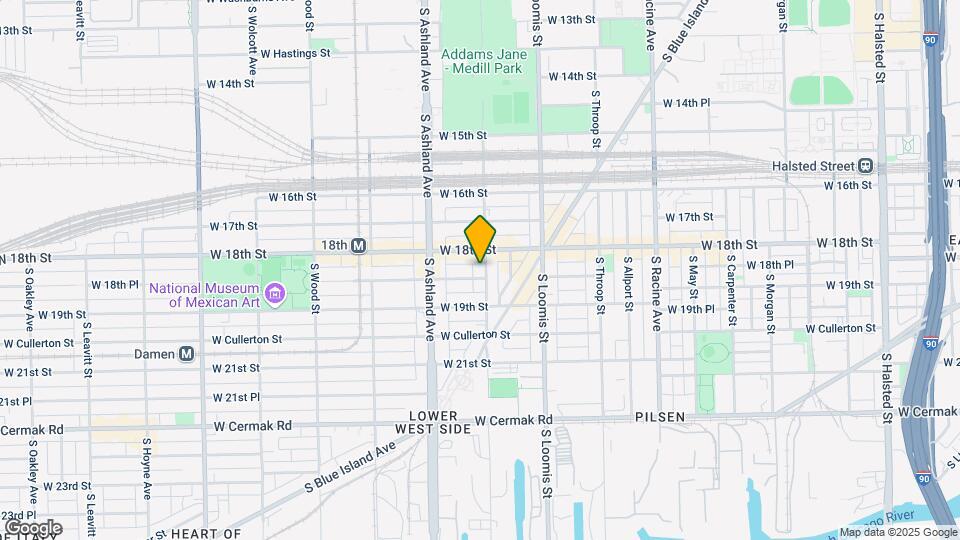 1820 S Laflin St Map and Location Details
