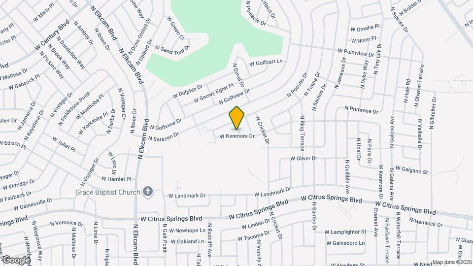 2139 W Kenmore Dr Mapa y Detalles de la Ubicación