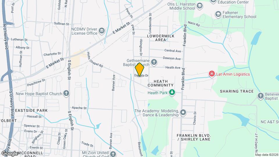 802 Abington Dr Map and Location Details