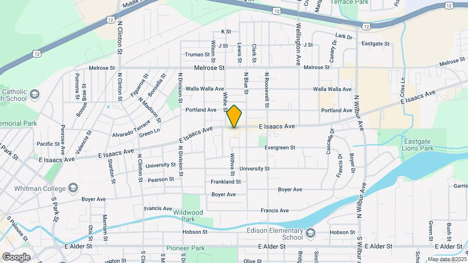1514 E Isaacs Ave Mapa y Detalles de la Ubicación