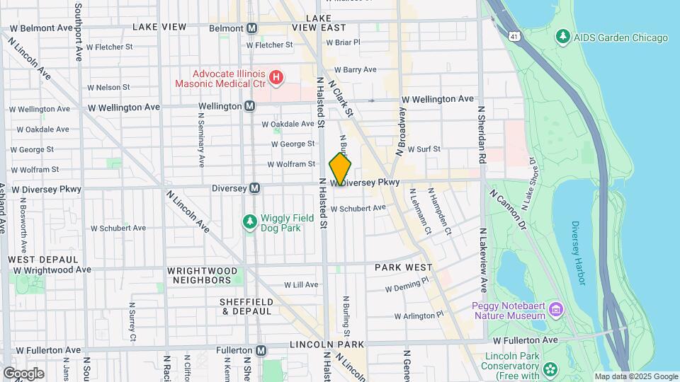 818 W Willow St Map and Location Details