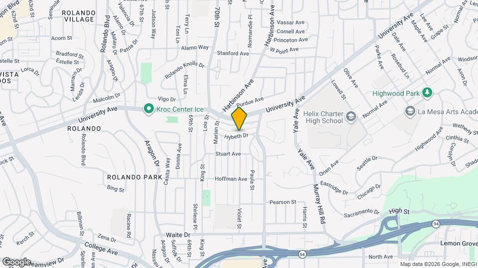 7134 Hybeth Dr Map and Location Details