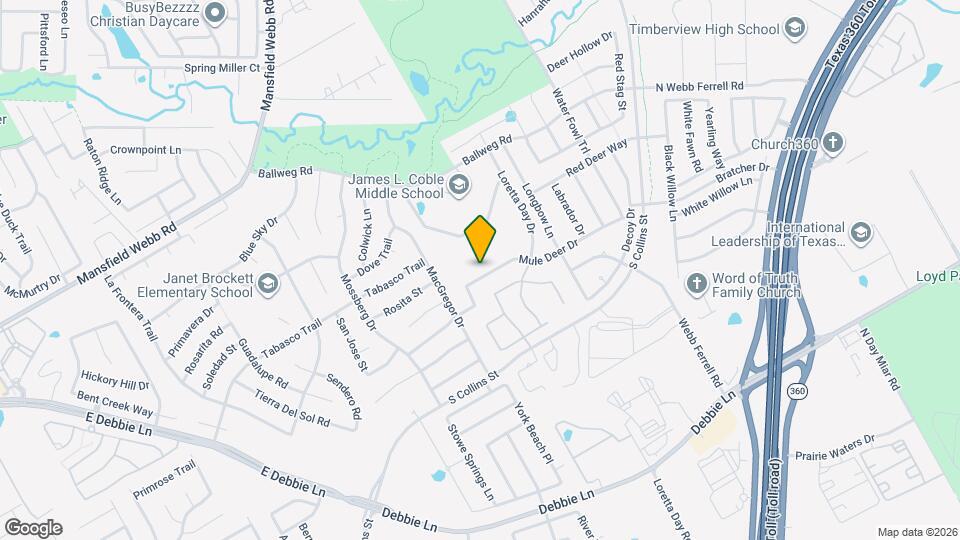 1109 Mule Deer Dr Map and Location Details