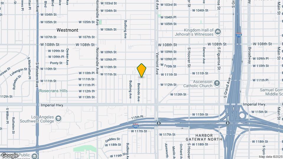 11116 Berendo Ave Map and Location Details