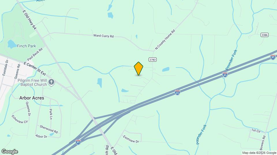 1268 N County Home Rd Map and Location Details