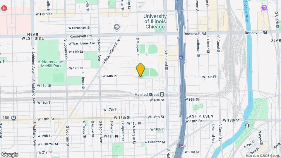 943 W 14th Pl Map and Location Details