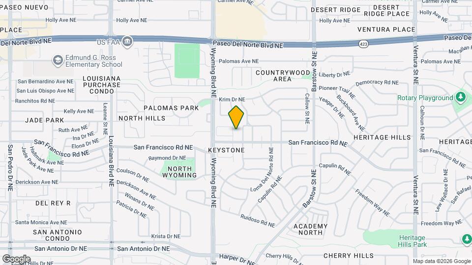 7616 Copperfield Dr NE Map and Location Details
