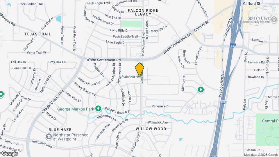 9801 Plainfield Dr Map and Location Details