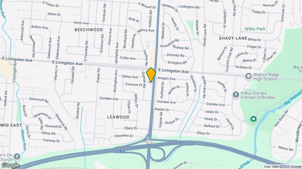 1543 S Hamilton Rd Map and Location Details