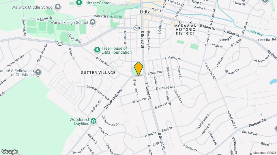 9 W 2nd Ave Map and Location Details