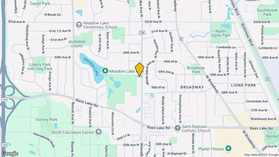 5841-5843 Winnetka Ave N Map and Location Details