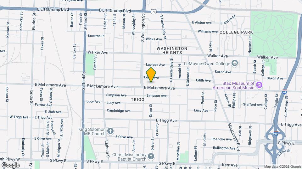482 E Mclemore Ave Map and Location Details