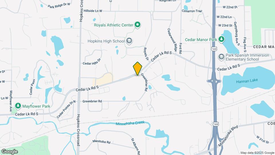 10401 Cedar Lake Rd-Unit -501 Map and Location Details