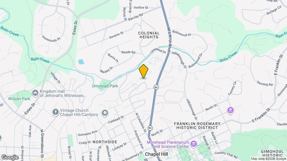 815 N Columbia St Map and Location Details