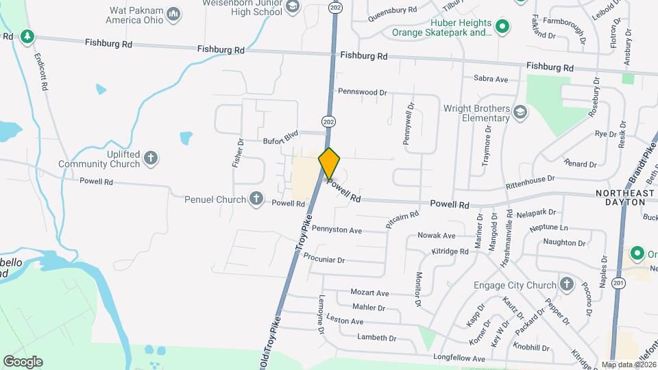 4506 Powell Rd Map and Location Details