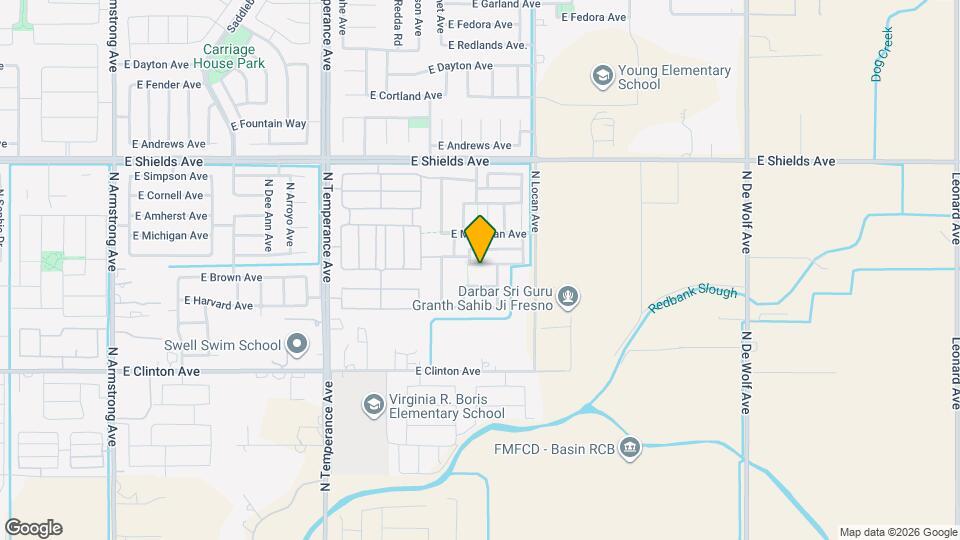 7399 E Homan Ave Mapa y Detalles de la Ubicación