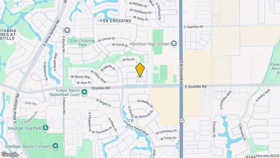 420 W Aloe Pl Mapa y Detalles de la Ubicación