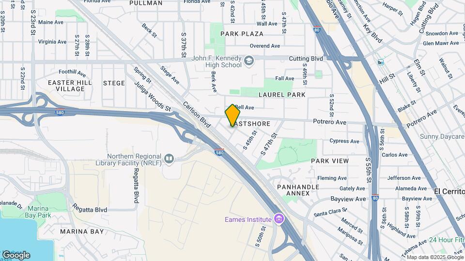 4225 Rosewood Ave Map and Location Details