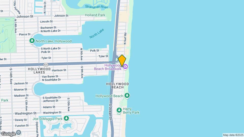 Hollywood Beach Tower Map and Location Details