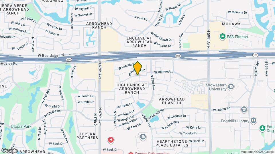 6411 W Adobe Dr Map and Location Details