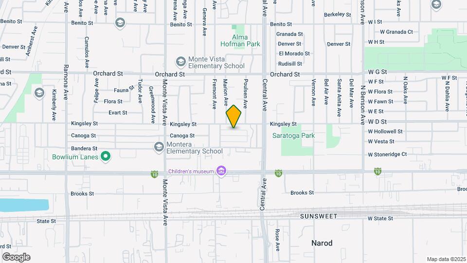 5172 Canoga St Map and Location Details