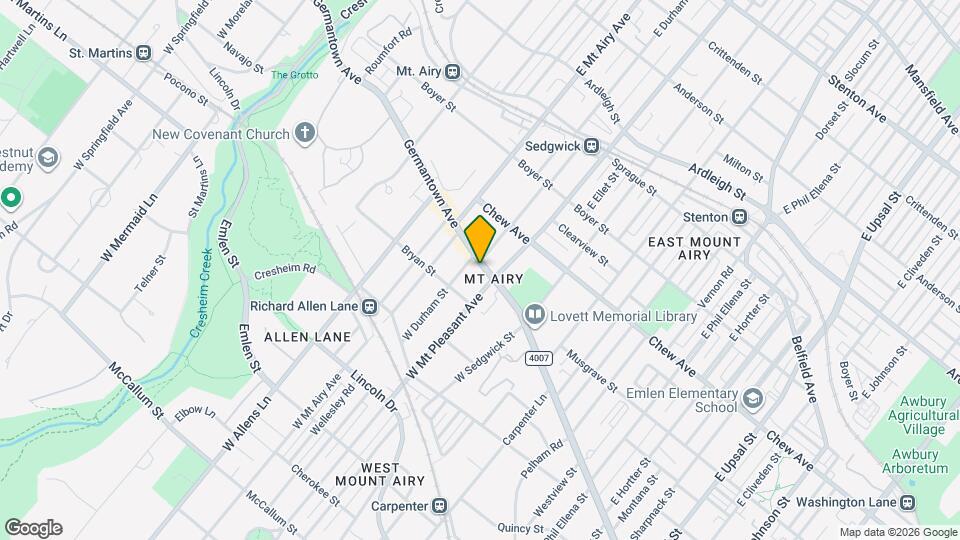 7118 Germantown Ave Mapa y Detalles de la Ubicación