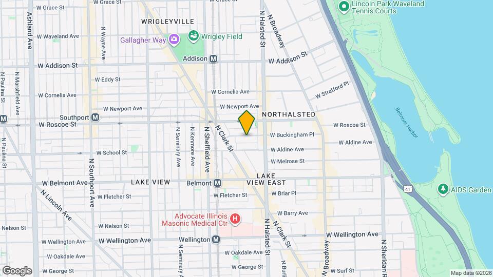 841 W Buckingham Pl Map and Location Details