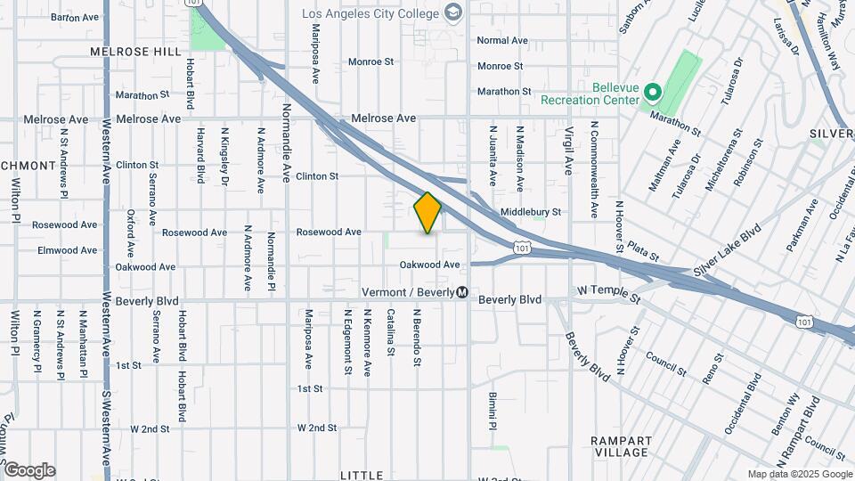 4106 Rosewood Ave Mapa y Detalles de la Ubicación