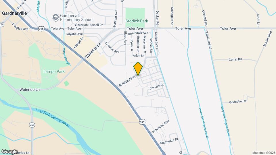 1261 Crestmore Dr Map and Location Details