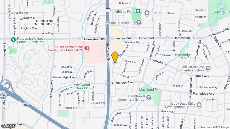 661 Harvard Ave Map and Location Details